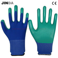 Guantes de protección de trabajo revestidos con nitrilo (NS010)